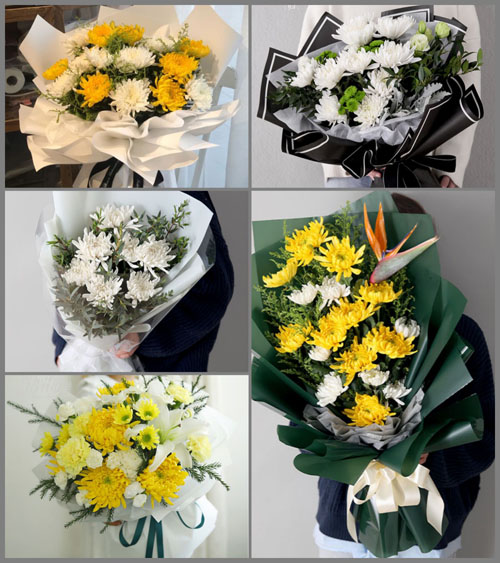 广东肇庆市怀集县怀城镇梅石村白事花束代送